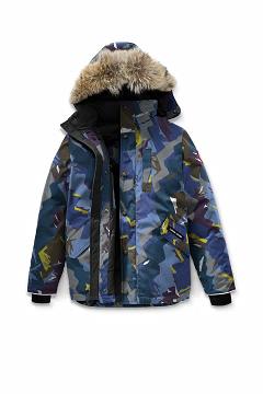 Chamarras Canada Goose Niños Mexico - Logan Abrigos Azules DQ8263074